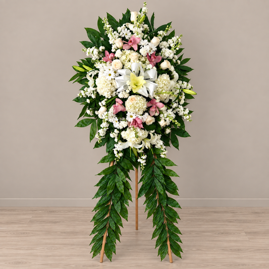 Love Prayers Standing Spray – MERCY'S FLOWERS, Miami FL
