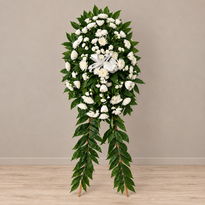 Classic Funeral Spray  – MERCY'S FLOWERS, Miami FL