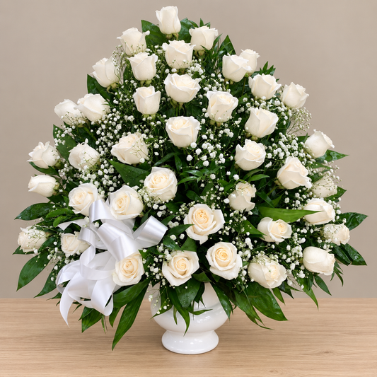 Whispering Angels Basket – MERCY'S FLOWERS, Miami FL
