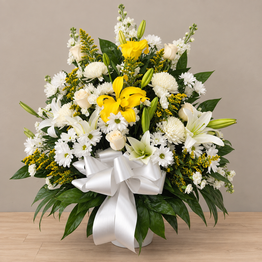 Sunlit Grace Tribute – MERCY'S FLOWERS, Miami FL