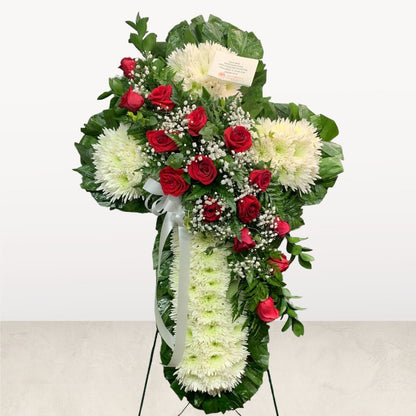 Sympathy Cross – MERCY'S FLOWERS, Miami FL