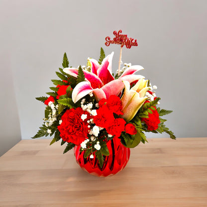 Elegant Red – MERCY'S FLOWERS, Miami FL