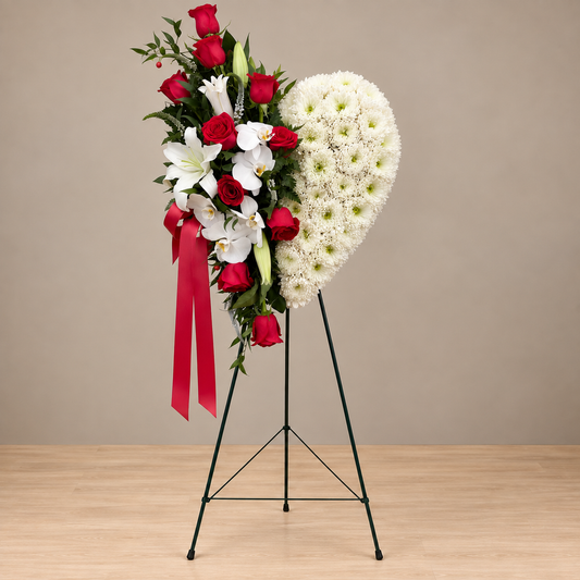 Memorial Heart – MERCY'S FLOWERS, Miami FL