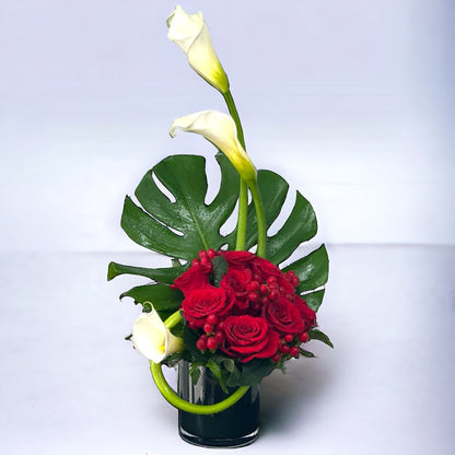 Elegant Scarlet Symphony – MERCY'S FLOWERS, Miami FL