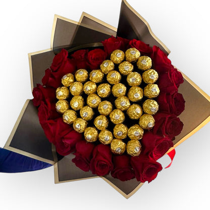 Bq - Radiant Roses of Romance – MERCY'S FLOWERS, Miami FL