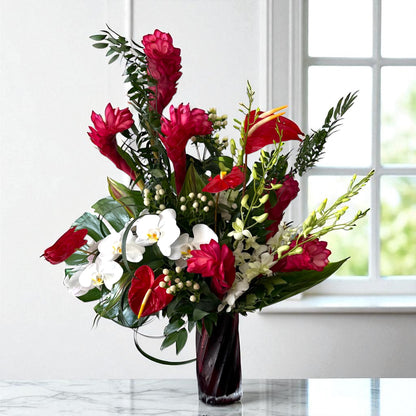 Tropical Passion Arrangement – MERCY'S FLOWERS, Miami FL