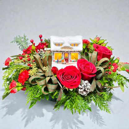 Winter Cottage Arrangement – MERCY'S FLOWERS, Miami FL