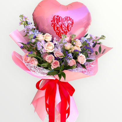 Bq- Blush of Love – MERCY'S FLOWERS, Miami FL