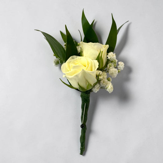 White Rose Boutonniere