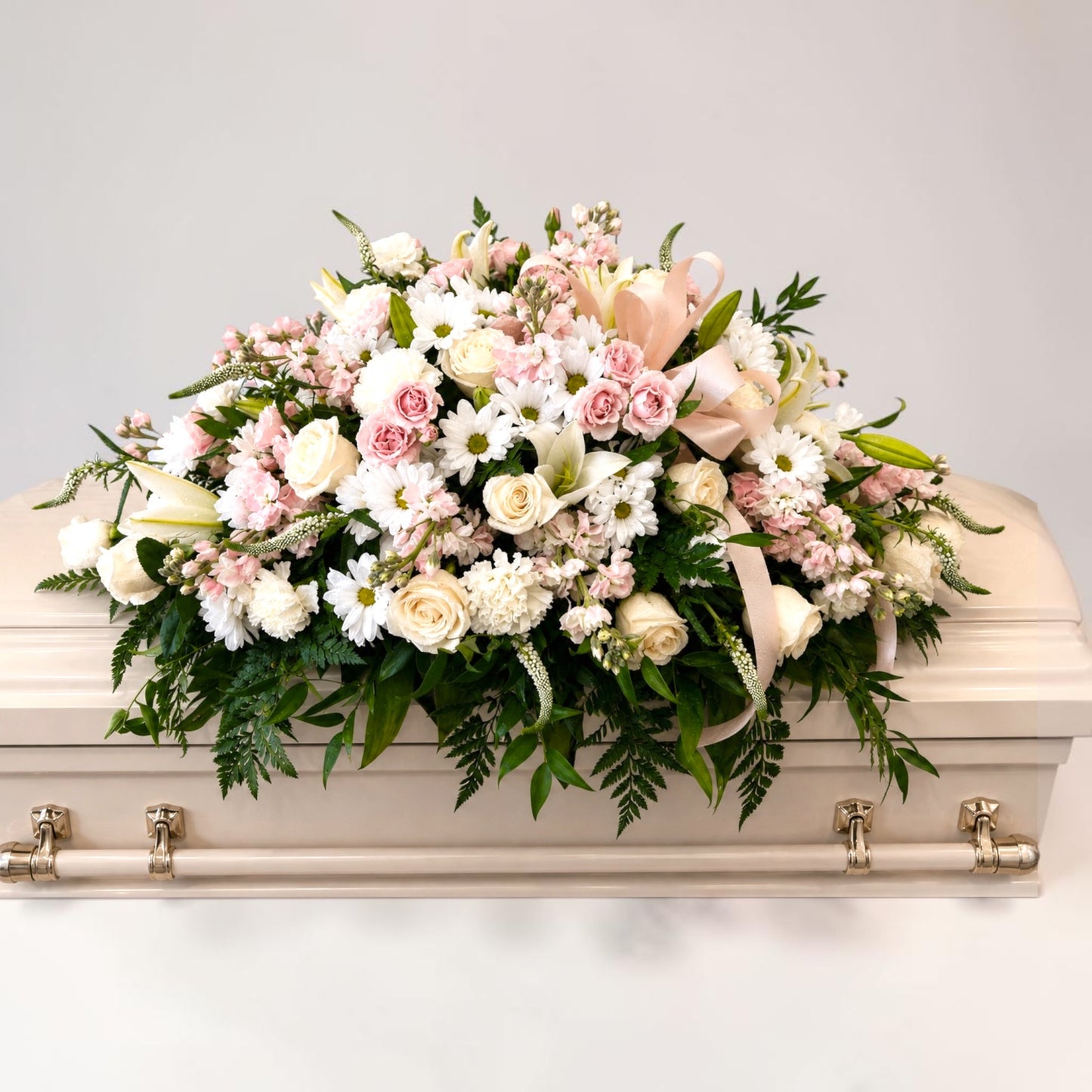 Beloved in Bloom Casket Spray