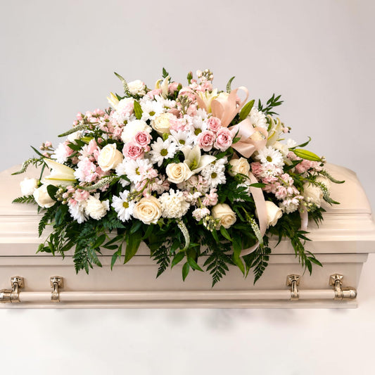 Beloved in Bloom Casket Spray