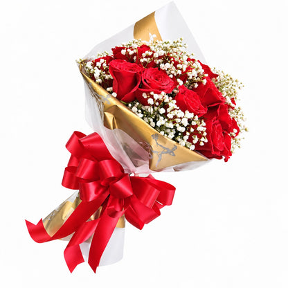 Ruby Ribbon Bouquet – MERCY'S FLOWERS, Miami FL