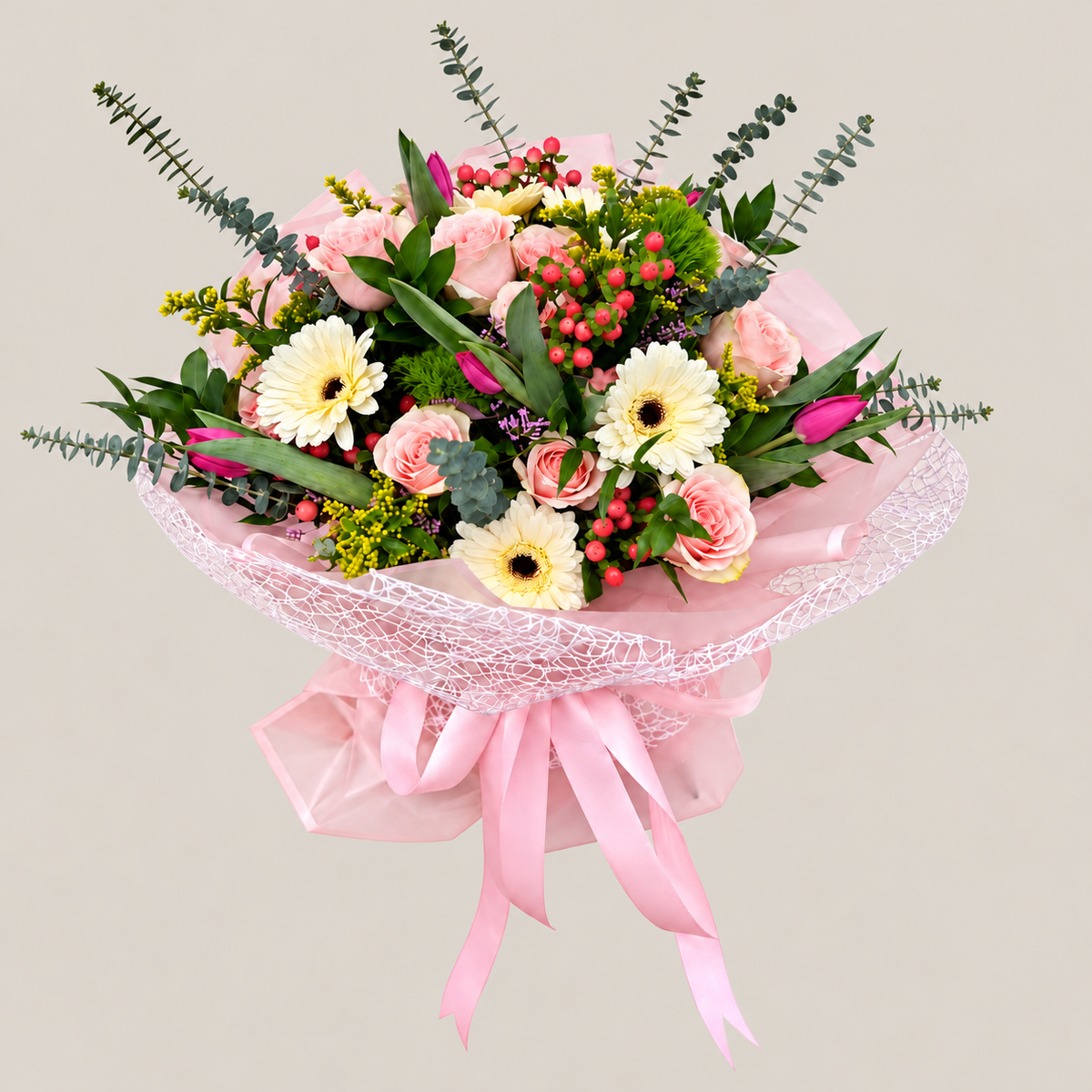 Blush Meadow Bouquet – MERCY'S FLOWERS, Miami FL