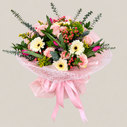 Blush Meadow Bouquet – MERCY'S FLOWERS, Miami FL