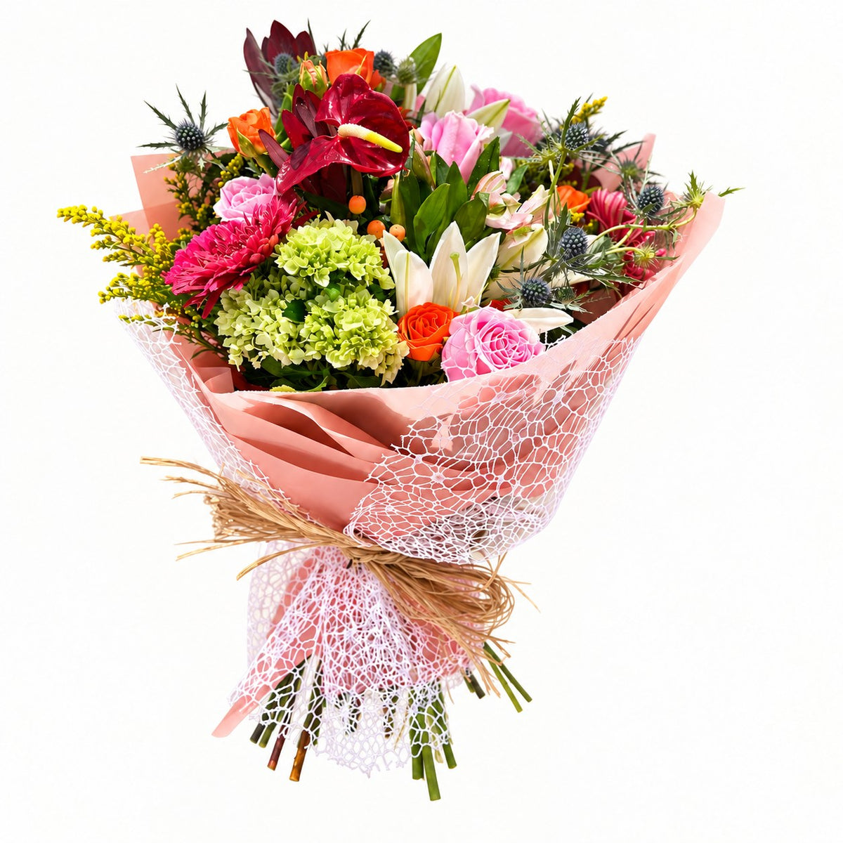 Blush Botanical Bouquet – MERCY'S FLOWERS, Miami FL