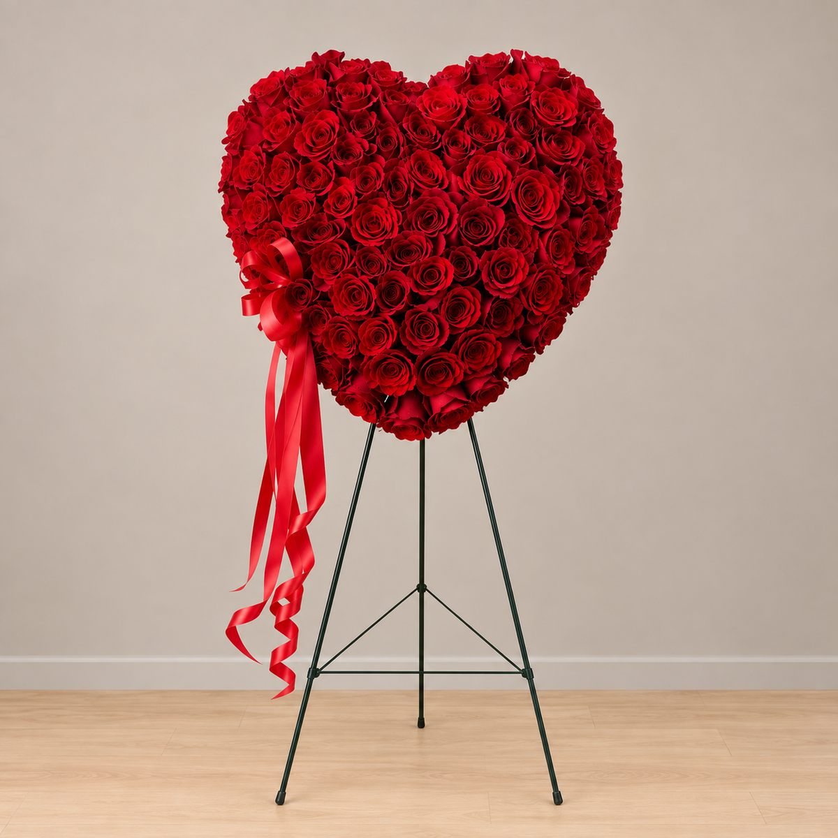Crimson Rose Heart – MERCY'S FLOWERS, Miami FL