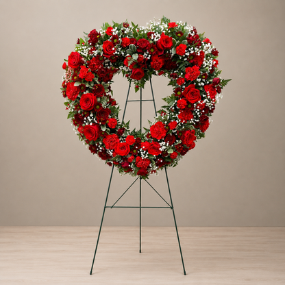 Open Heart in Red – MERCY'S FLOWERS, Miami FL
