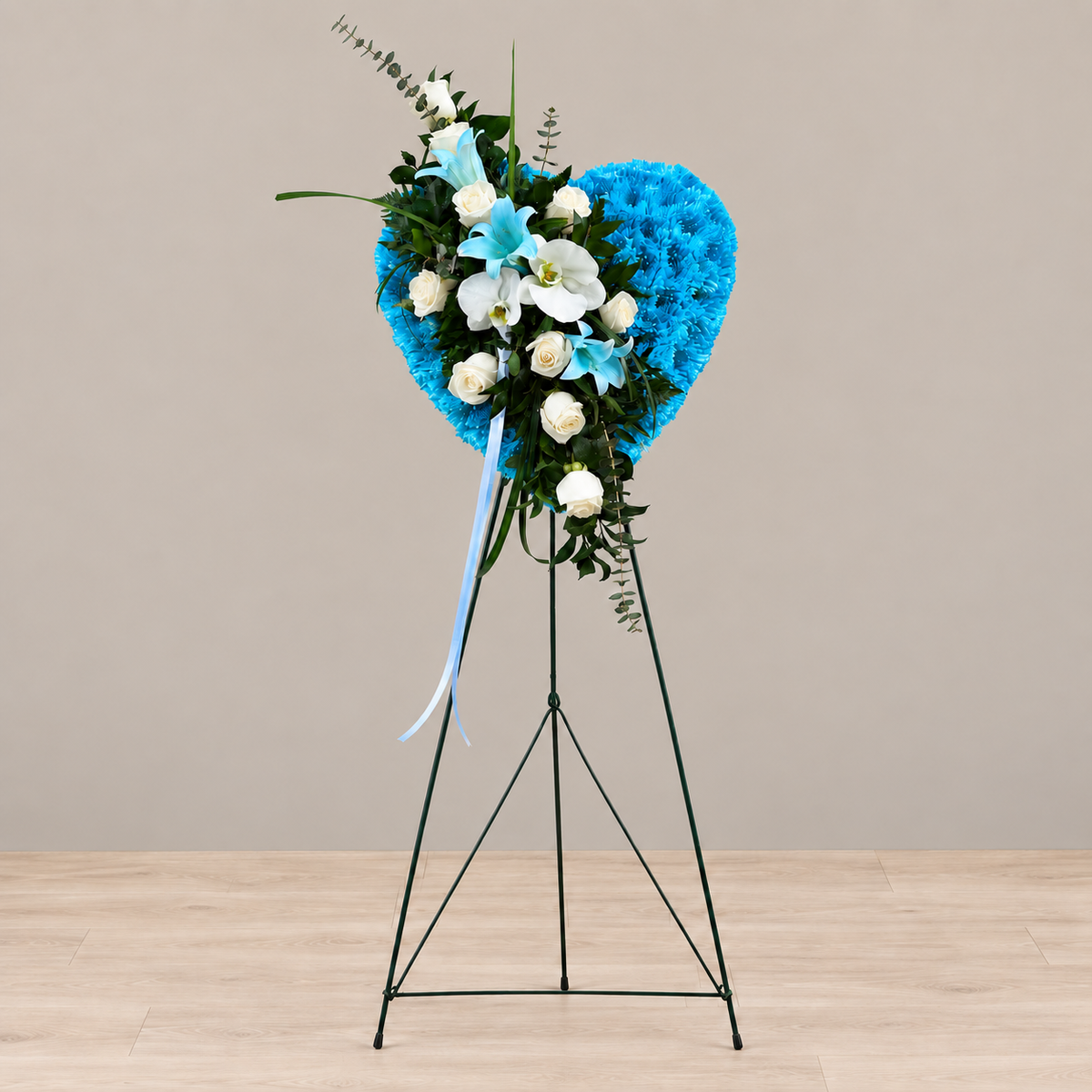 Azure Grace Heart – MERCY'S FLOWERS, Miami FL