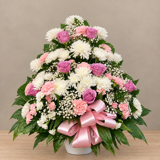Cherished Pink Tribute – MERCY'S FLOWERS, Miami FL