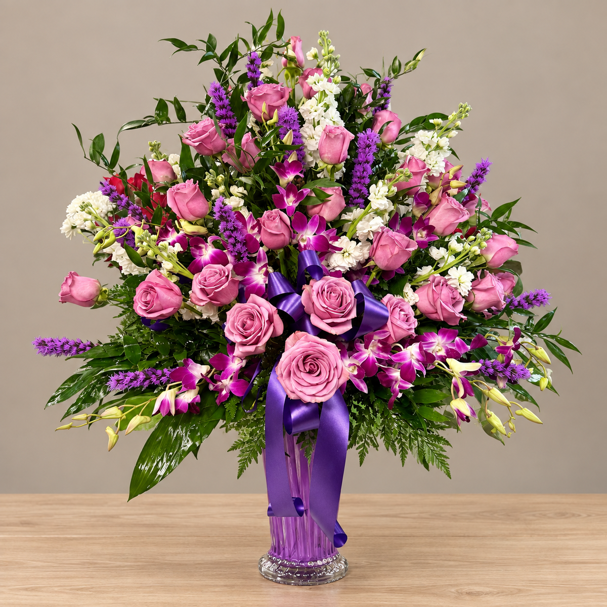 Purple Grace Tribute – MERCY'S FLOWERS, Miami FL