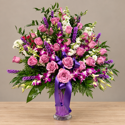 Purple Grace Tribute – MERCY'S FLOWERS, Miami FL