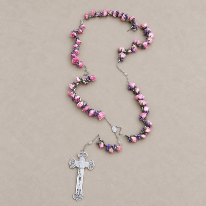 Pink Rosary Tribute – MERCY'S FLOWERS, Miami FL