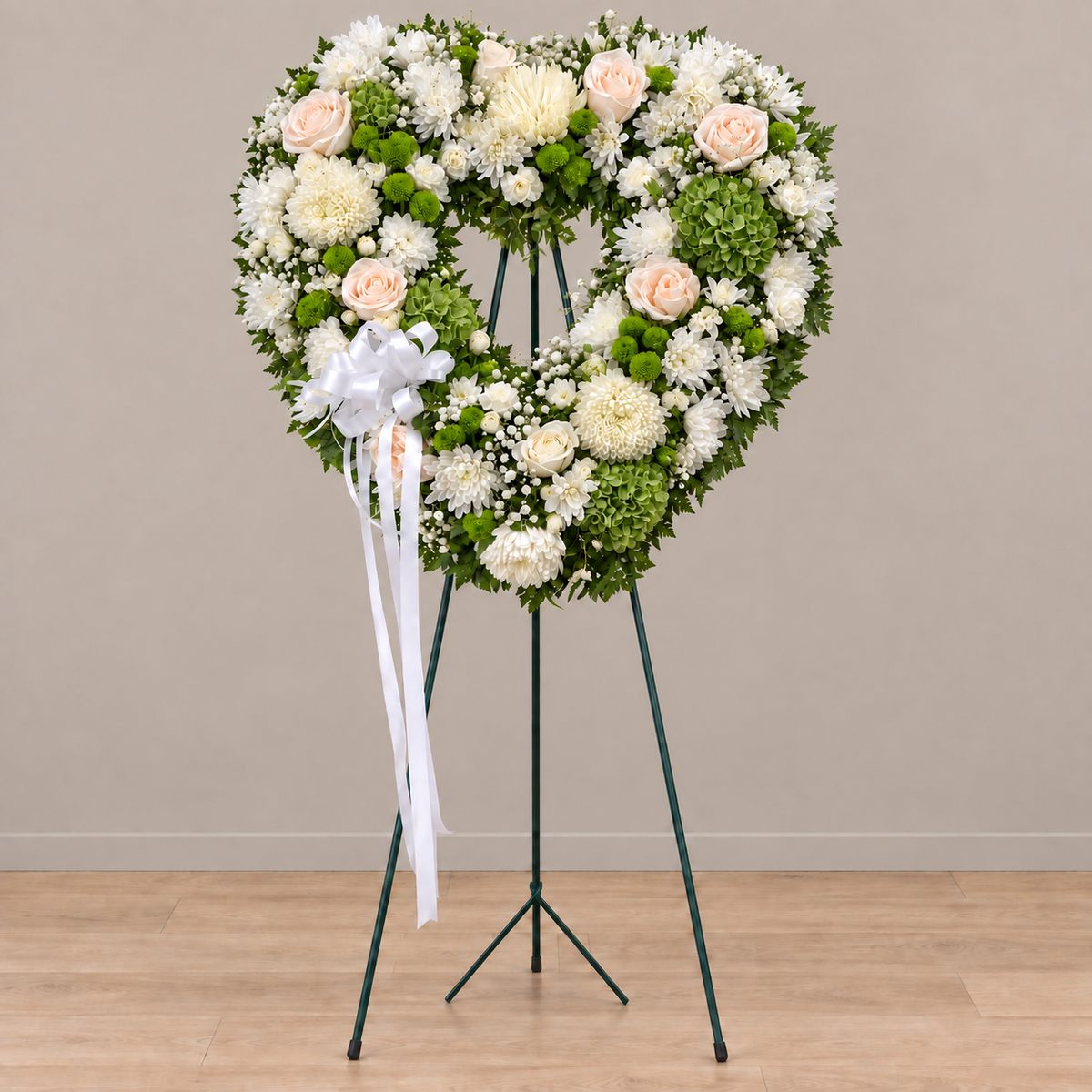 Soft Grace Heart – MERCY'S FLOWERS, Miami FL