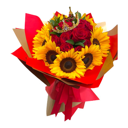 Bq - Golden Amour Bouquet – MERCY'S FLOWERS, Miami FL