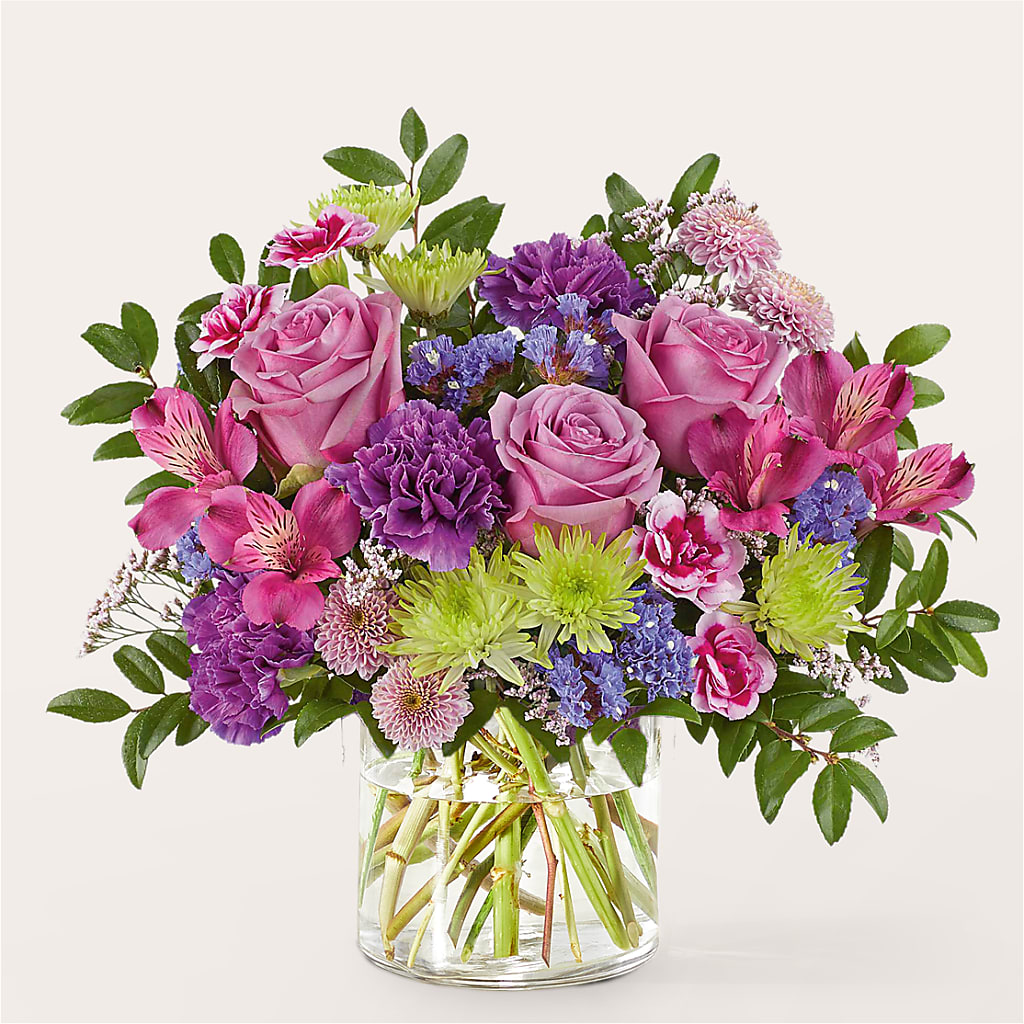Glass Half Full Bouquet – MERCY'S FLOWERS, Miami FL