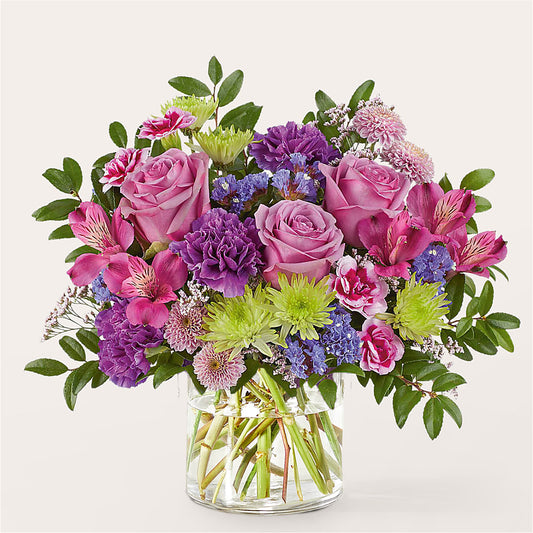Glass Half Full Bouquet – MERCY'S FLOWERS, Miami FL