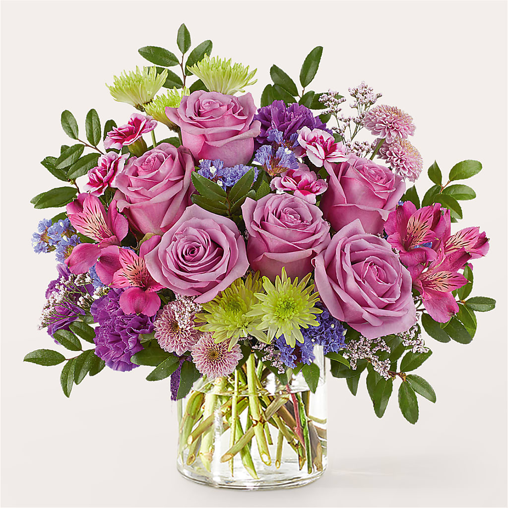Glass Half Full Bouquet – MERCY'S FLOWERS, Miami FL