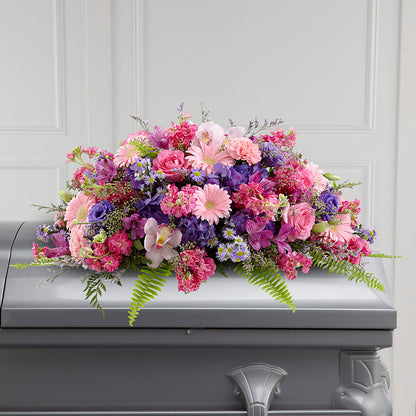 Glorious Garden Casket Spray – MERCY'S FLOWERS, Miami FL