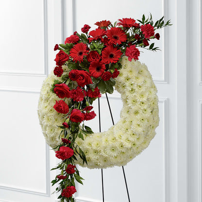 Graceful Tribute Wreath – MERCY'S FLOWERS, Miami FL