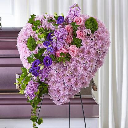Treasured Love Standing Heart – MERCY'S FLOWERS, Miami FL