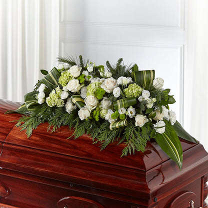 Hopeful Gesture Casket Spray – MERCY'S FLOWERS, Miami FL