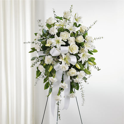 With Care Standing Spray – MERCY'S FLOWERS, Miami FL