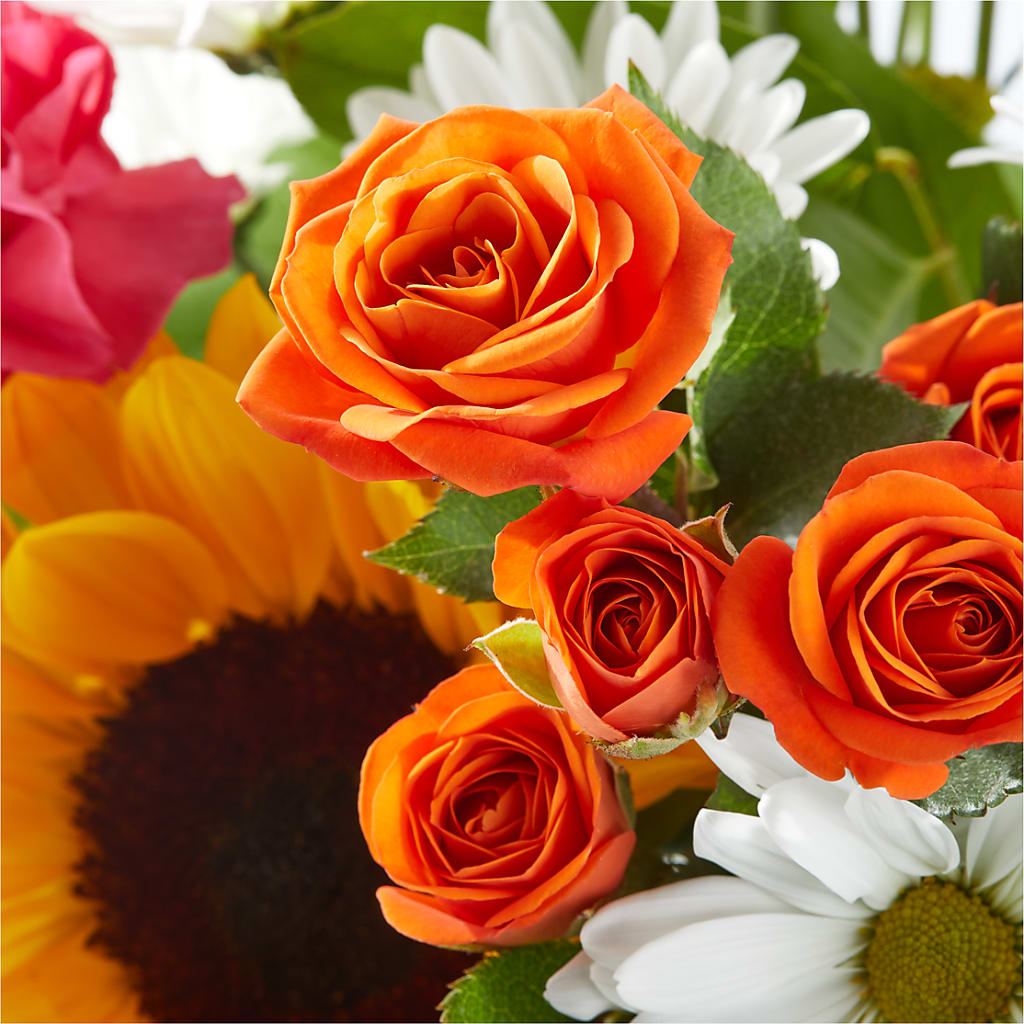 Sun-drenched Blooms Bouquet – MERCY'S FLOWERS, Miami FL