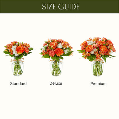 Apricot Glow Bouquet – MERCY'S FLOWERS, Miami FL