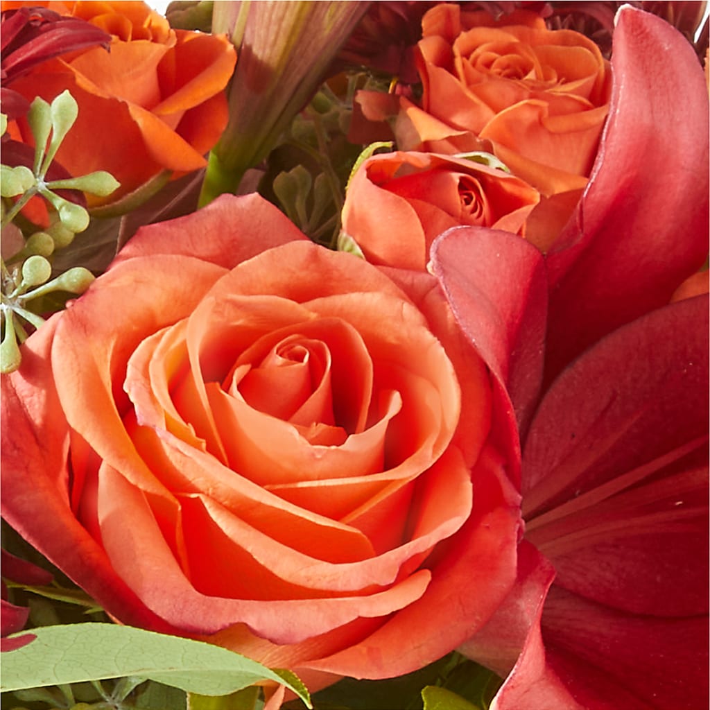 Crimson Leaves Bouquet – MERCY'S FLOWERS, Miami FL
