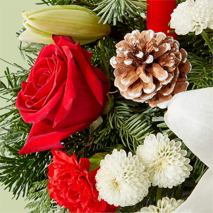 Seasonal Festivities Centerpiece – MERCY'S FLOWERS, Miami FL