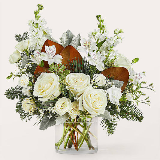 Fresh Snowfall Bouquet – MERCY'S FLOWERS, Miami FL