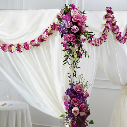 Color & Light Chuppah Decor – MERCY'S FLOWERS, Miami FL
