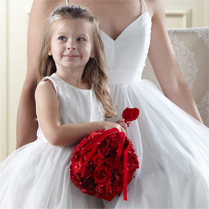 Pure at Heart Flower Girl Arrangement – MERCY'S FLOWERS, Miami FL